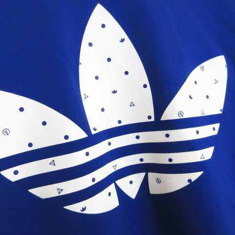 アディダス Adidas トレフォイル トラックジャケット ライン バックプリント ジップ ブルー 青 O Kk0625 メンズ 145 ベクトルパーク アディダス Adidas トレフォイル トラックジャケット ライン バックプリント ジップ ブルー 青 O Kk0625 メンズ 145 ベクトルパーク