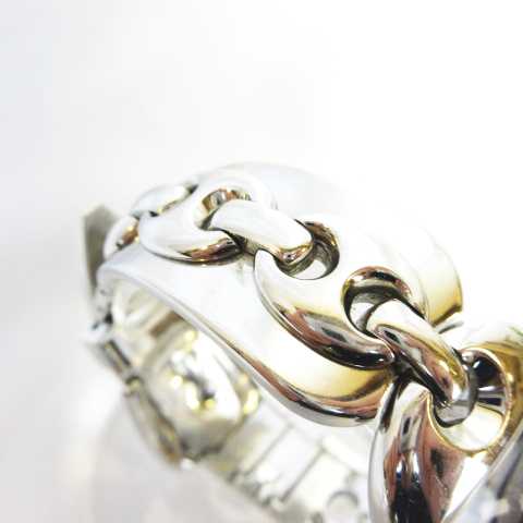 グッチ GUCCI 121.5 マリーナチェーン 3Pダイヤ 腕時計 クオーツ SS