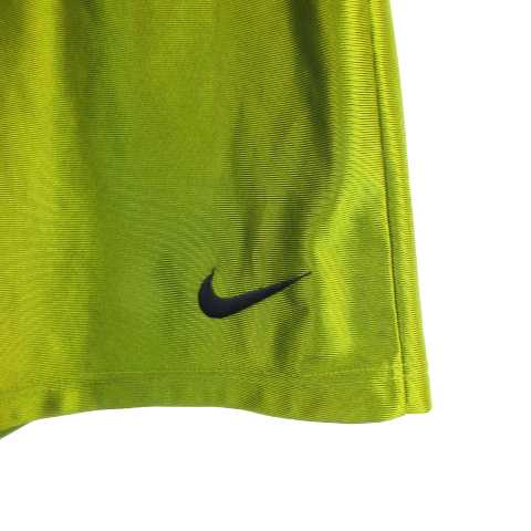 ナイキ Nike サッカーパンツ ハーフ丈 Usa製 ワンポイント刺繍 ウエストゴム 光沢 黄緑系 L Ai0808 メンズ 145 ベクトルパーク ナイキ Nike サッカーパンツ ハーフ丈 Usa製 ワンポイント刺繍 ウエストゴム 光沢 黄緑系 L Ai0808 メンズ 145 ベクトルパーク