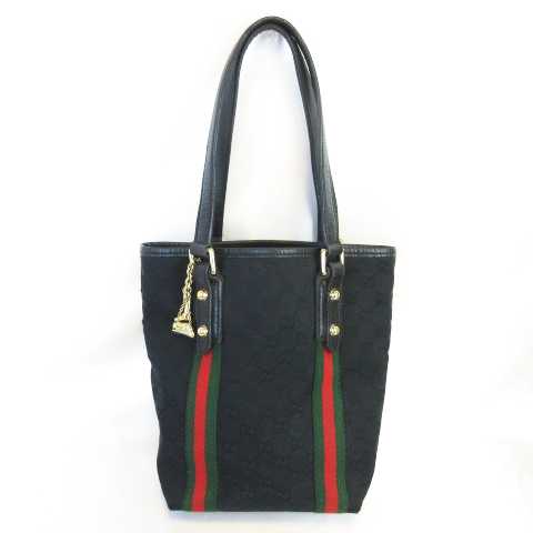 グッチ GUCCI 162898 シェリーライン チャーム付き GG柄 キャンバス 