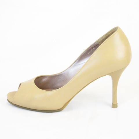 値下げ　銀座かねまつ　ベージュゴールド　オープントゥ　23.5㎝　新品未使用 SHOES CONCIERGE