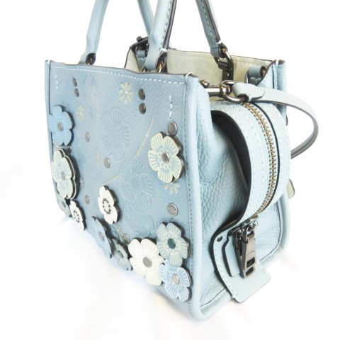 コーチ COACH 極美品 35583 Rogue 25 with crystal tea rose ローグ 25 