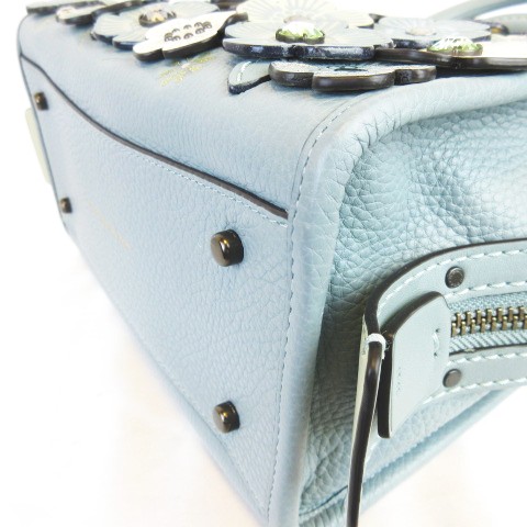 コーチ COACH 極美品 35583 Rogue 25 with crystal tea rose ローグ 25 