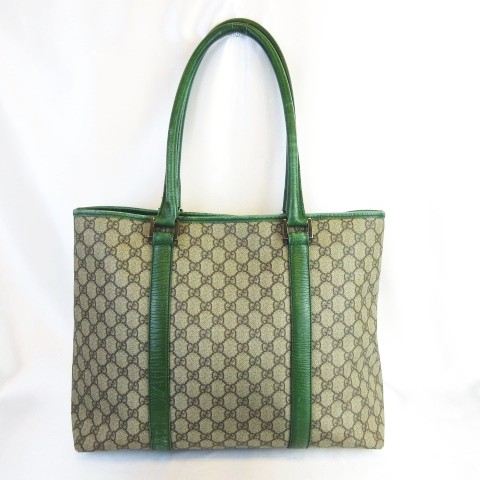 グッチ GUCCI 114288 GG柄 トートバッグ ワンショルダー PVC レザー 