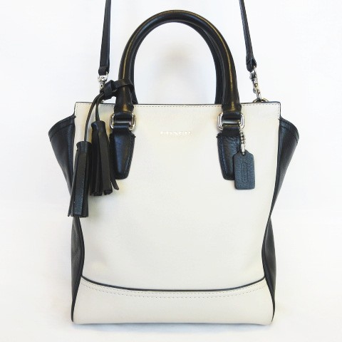 コーチ COACH 美品 F50029 レガシー ツートン レザー ミニ タナー 2WAY 