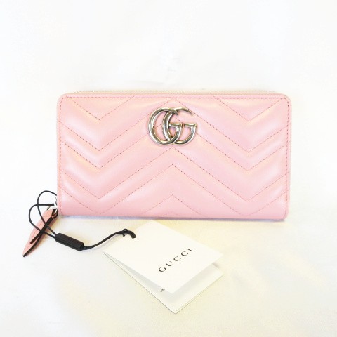 未使用品 グッチ GUCCI 443123 GGマーモント ジップアラウンド 