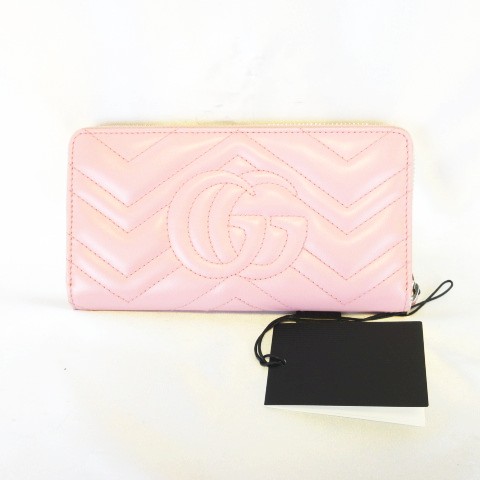未使用品 グッチ GUCCI 443123 GGマーモント ジップアラウンド 
