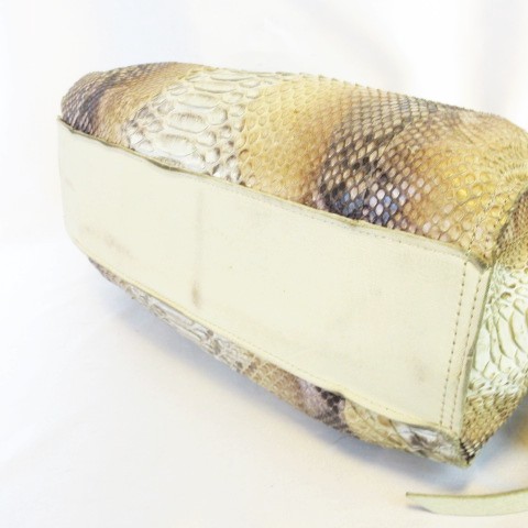 アバンクール リアルパイソン ハンドバッグ