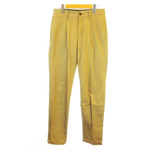 ナイジェルケーボン Nigel Cabourn コットン タック テーパードパンツ カジュアルスラックス 日本製 ベージュ 30 メンズ 145 ベクトルパーク