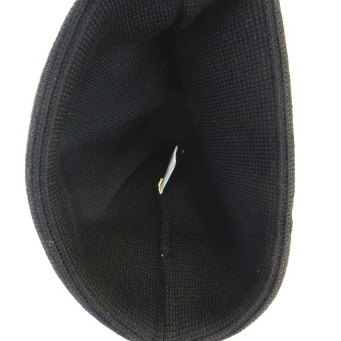イッセイミヤケ ISSEY MIYAKE 美品 巾着型 ニット帽 ウール