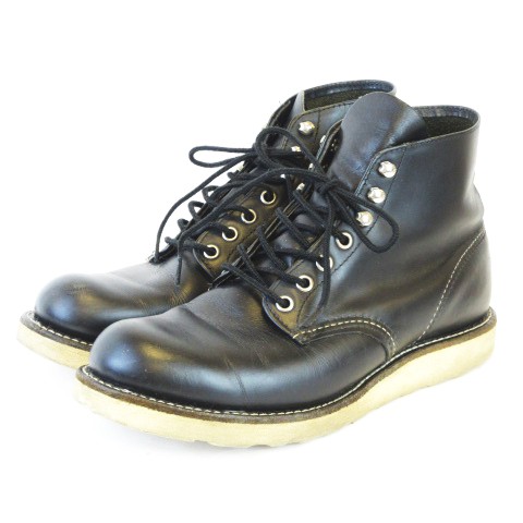レッドウィング Redwing 8165 プレーントゥ ワークブーツ レザー 本革 ブラック 黒 8 1 2 メンズ 145 ベクトルパーク