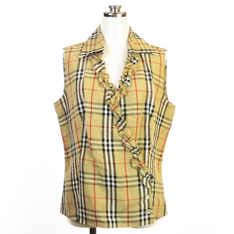 バーバリー ロンドン BURBERRY LONDON 美品 リネンレーヨン 