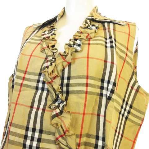 バーバリー ロンドン BURBERRY LONDON 美品 リネンレーヨン 