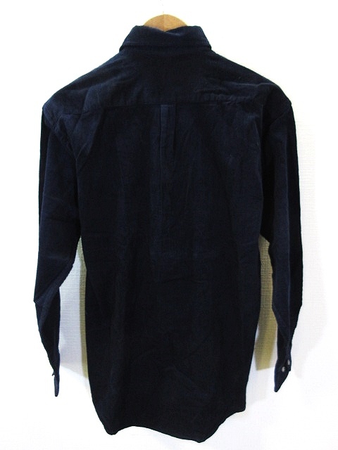 DOUBLE BREAK ダブルブレイク シャツ 長袖 コーデュロイ 綿100％ 紺