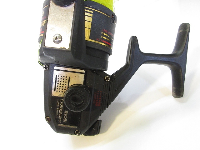 リョービ RYOBI CARBONARK 500 スピニング リール 釣具 黒 ブラック 糸
