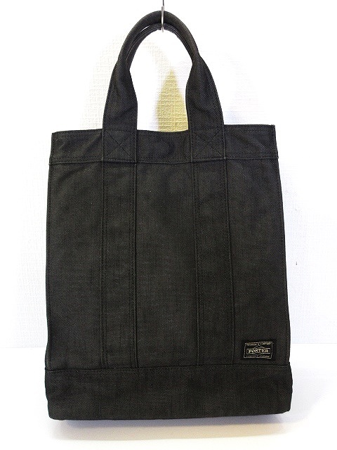 ポーター PORTER スモーキー 縦型 トート バッグ グレー メンズ 