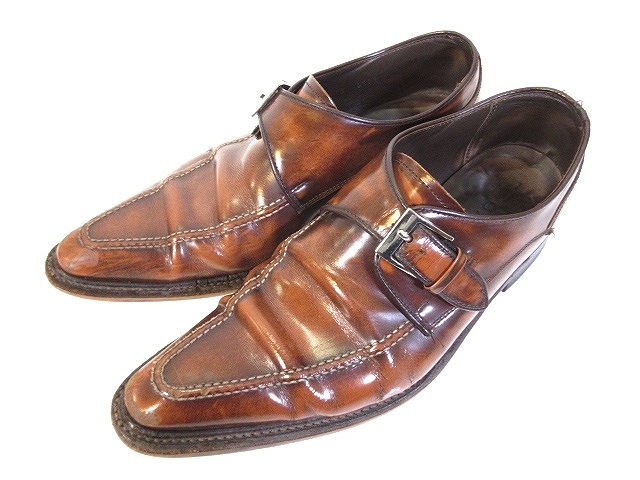 REGAL リーガル JV35 モンクストラップシューズ ブラウン 24.5 REGAL