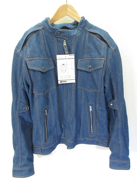 未使用品 MOTO FIELD デニム レーシング ライダース ジャケット