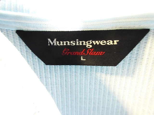 マンシングウェア MUNSINGWEAR ポロシャツ 半袖 ハーフジップ