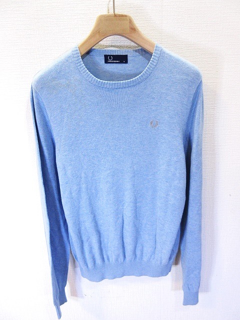 フレッドペリー FRED PERRY ニット セーター 長袖 クルーネック ワン 