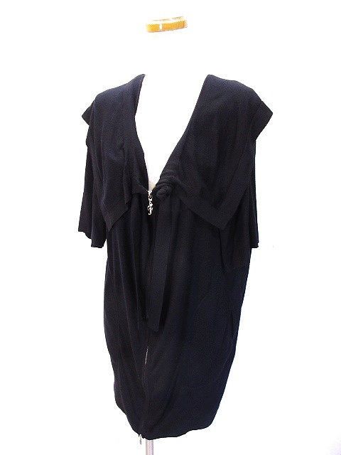 フォクシー ブラック ロングカーディガン Vネック フォクシー ブラック ロングカーディガン Vネック