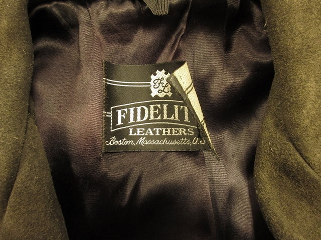 フィデリティ FIDELITY スエード レザー ジャケット 革ジャン 