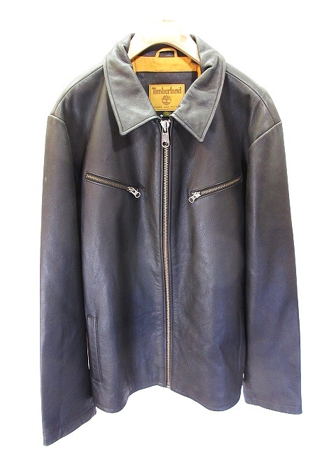 未使用品 ティンバーランド Timberland レザー ジャケット ジップ 