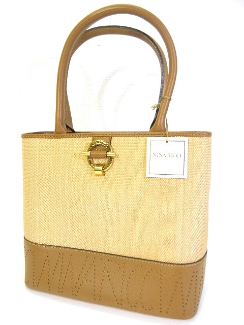 未使用品 ニナリッチ NINA RICCI ハンド バッグ ミニ トート 手提げ 鞄 