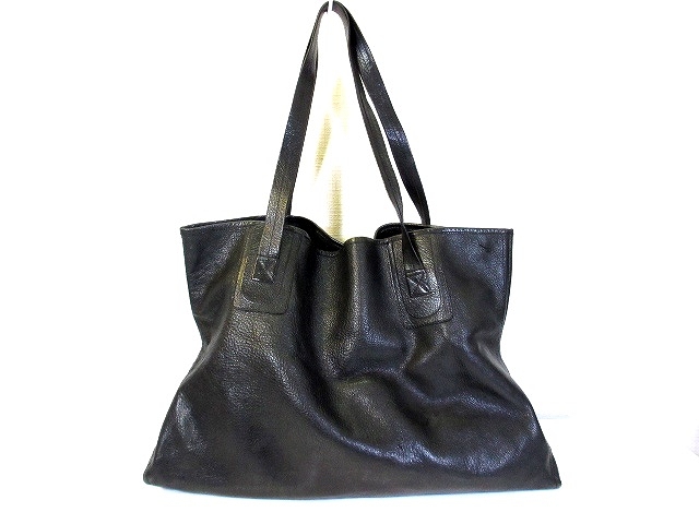 リックオウエンス Rick Owens レザー トート バッグ 鞄 肩掛け 黒 