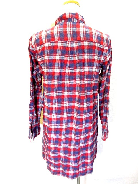 ユニクロ Uniqlo ネルシャツ ワンピース 長袖 チェック柄 ネイビー グレー レッド M レディース 146 ベクトルパーク ユニクロ Uniqlo ネルシャツ ワンピース 長袖 チェック柄 ネイビー グレー レッド M レディース 146 ベクトルパーク