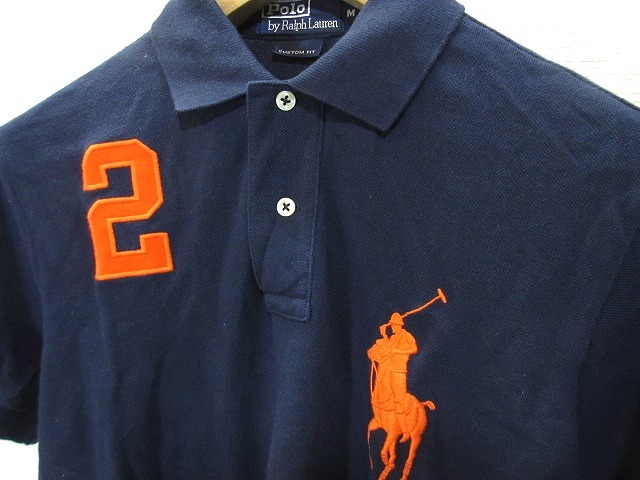 チャップスラルフローレン★未使用★入手困難★ポロシャツ★ビッグロゴ★ナンバリング ラルフローレン ビッグポニー ポロシャツ 赤 ナンバリング刺繍