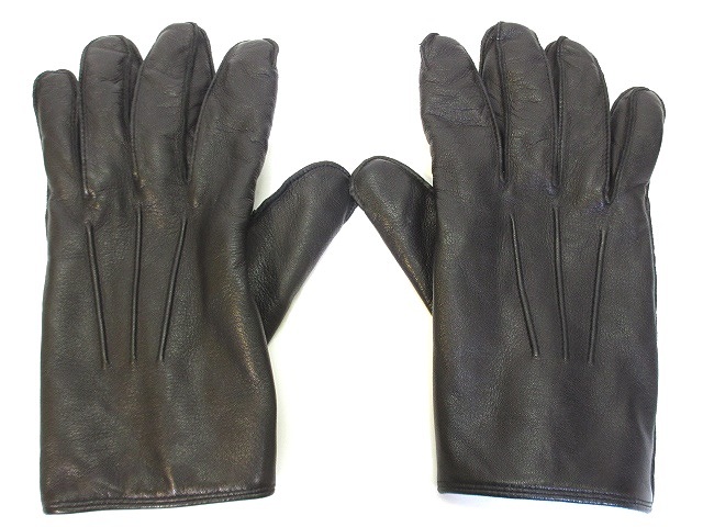 コーチ Coach レザー 手袋 グローブ 五本指 羊革 カシミヤ L ブラック 黒 国内正規 メンズ 146 ベクトルパーク