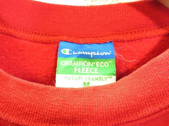 チャンピオン Champion エコフリース スウェット シャツ トレーナー プルオーバー 長袖 カレッジ ロゴ M レッド 赤 メンズ 146 ベクトルパーク