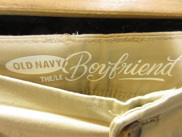 オールドネイビー Old Navy チノ パンツ ロング ボーイフレンド レギュラー スタンダード ベージュ レディース 146 ベクトルパーク