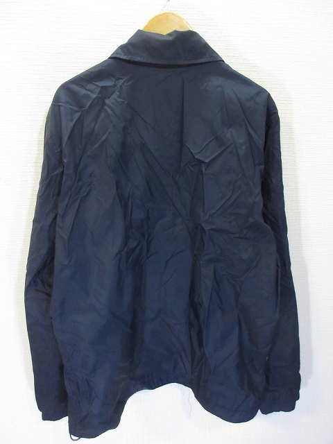 ラコステ ライブ Lacoste L!VE コーチ ジャケット ナイロン 紺