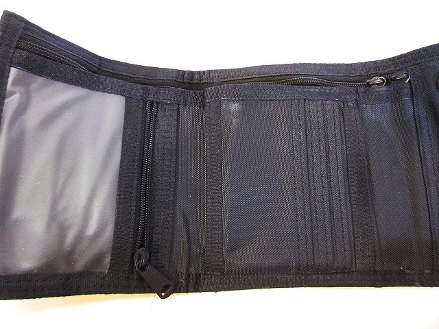 ポーター PORTER 三つ折り財布 布 ストライプ 黒 ブラック