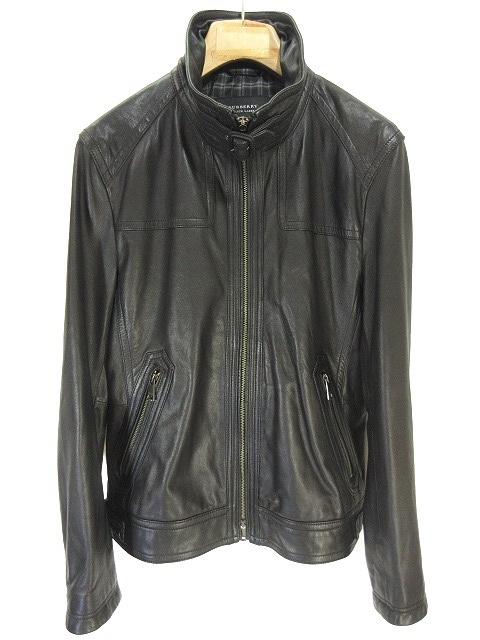 バーバリーブラックレーベル BURBERRY BLACK LABEL レザー シングル 