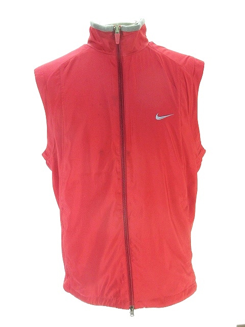 ナイキゴルフ NIKE GOLF 裏フリース ベスト ワンポイント 赤 レッド 