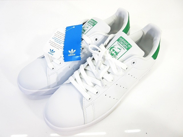 未使用品 アディダスオリジナルス Adidas Originals Stan Smith スタンスミス スニーカー 白 緑 ホワイト グリーン 28cm M324 メンズ 146 ベクトルパーク