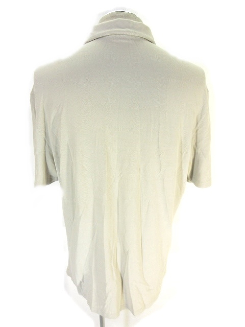 プラダ PRADA ポロシャツ 半袖 ハーフジップ グレー系 L 国内