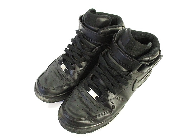 ナイキ NIKE エアフォースワン MID '07 AF-1 スニーカー 黒 ブラック