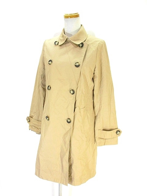 グローバルワーク Global Work ステンカラー コート ロング 無地 M ベージュ レディース 146 ベクトルパーク