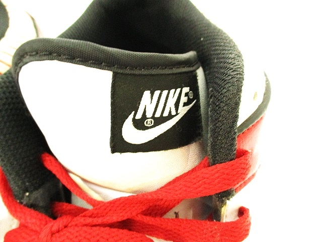 Nike スニーカー 黒/白/赤　26cm エアフォースワン ロー ID By You 赤 黒 白 26cm 箱付き - メルカリ