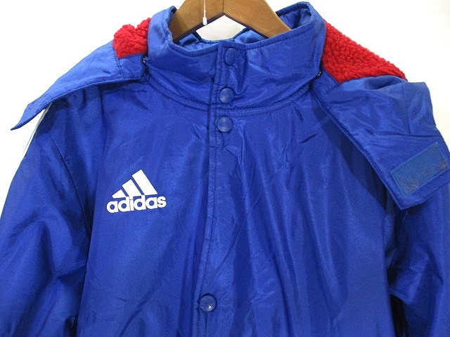 adidasアディダス ジュニア160 裏ボア　ベンチコート 即決 美品 ジュニア 160 アディダス CLIMAPROOF 裏ボア ベンチコート