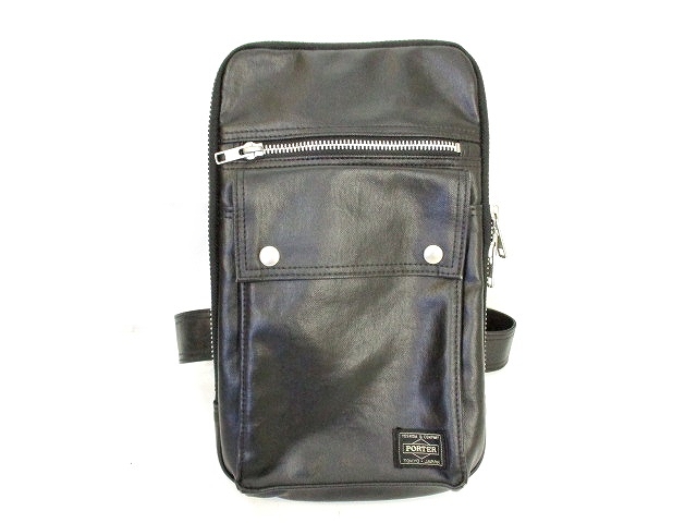 PORTER フリースタイル ボディバッグ ショルダーバッグ ブラック