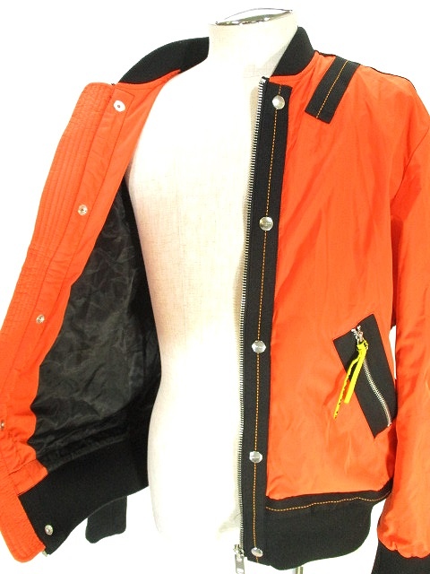 MARK&LONA ブルゾン　オレンジ　M ディーゼル DIESEL ミリタリー ボンバー ジャケット ブルゾン ジップ