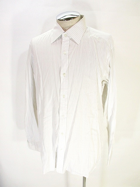 インターナショナルギャラリービームス International Gallery Beams ワイシャツ ドレスシャツ 長袖 ストライプ 白 ホワイト 17 43 メンズ 146 ベクトルパーク