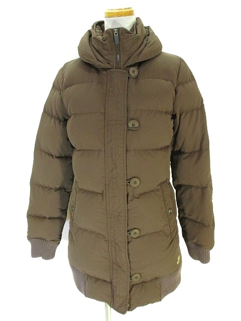 ナイキ Nike ダウン コート ロング ジャケット ジャンパー フード内蔵 M ブラウン 茶 国内正規 レディース 146 ベクトルパーク