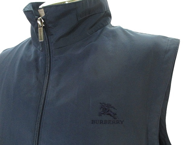 バーバリーゴルフ BURBERRY GOLF 美品 ゴルフ ウェア ベスト ジップ 