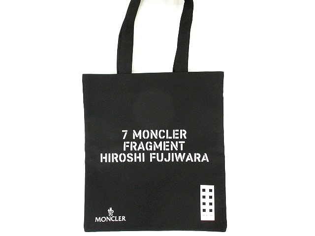 ☆美品MONCLER ブラック トートバッグ☆ 極美品 MONCLER ブラック トートバッグ